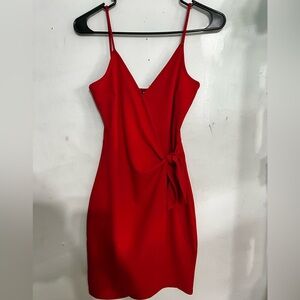 Divided H&M Red Wrap Dress
